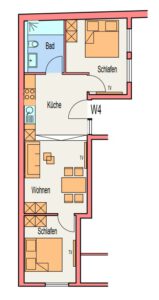 Ferienwohnung Heppenheim Das schiefe Haus, Grundriss4