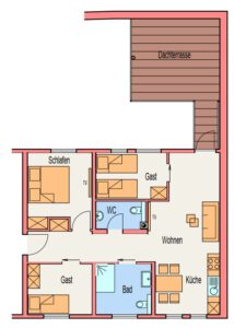 Ferienwohnung Heppenheim Das schiefe Haus, Grundriss5