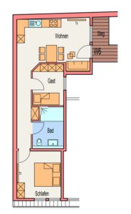 Ferienwohnung Heppenheim Das schiefe Haus, Grundriss6